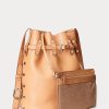 Natural Women’s Ralph Lauren Stud Vachetta Large Bellport Bucket Bags