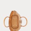 Natural Women’s Ralph Lauren Studded Vachetta Medium Bellport Satchel Bags