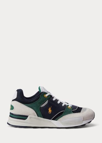 Navy / Gold Men’s Ralph Lauren Trackster 200 Sneakers