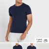 Navy Men’s Ralph Lauren 2 Pack Essential Crew Neck T Shirts