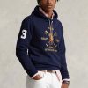 Navy Men’s Ralph Lauren Big Polo Crest Fleece Hoodie Navy Men’s Ralph Lauren Big Polo Crest Fleece Hoodie