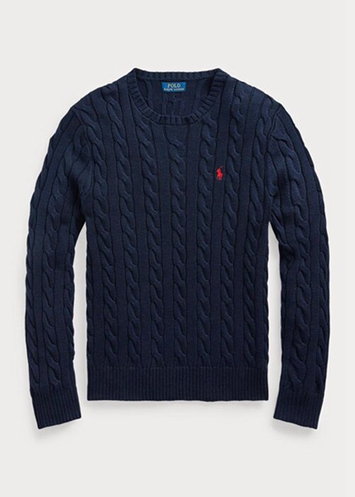 Navy Men’s Ralph Lauren Cable-knit Cotton Jumper Sweaters Navy Men’s Ralph Lauren Cable-knit Cotton Jumper Sweaters
