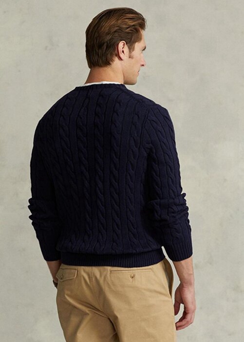 Navy Men’s Ralph Lauren Cable-knit Cotton Jumper Sweaters Navy Men’s Ralph Lauren Cable-knit Cotton Jumper Sweaters