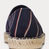 Navy Men’s Ralph Lauren Cevio Crest Striped Espadrille