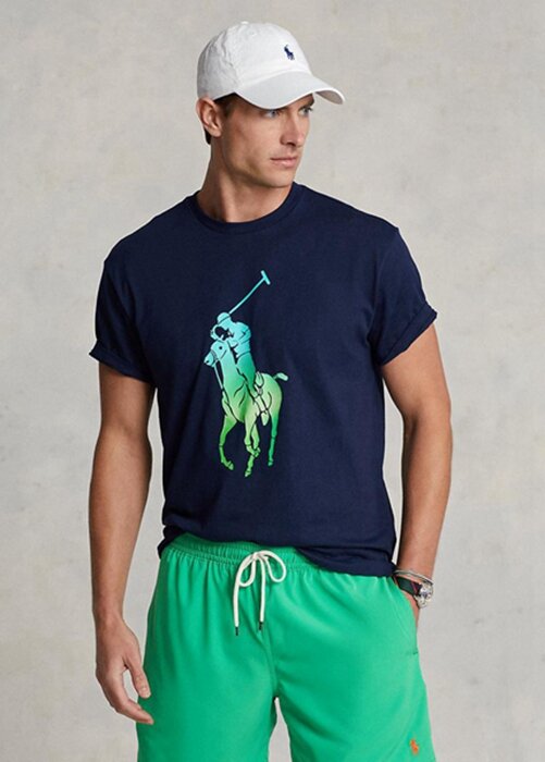 Navy Men’s Ralph Lauren Classic Fit Big Pony Jersey T Shirts Navy Men’s Ralph Lauren Classic Fit Big Pony Jersey T Shirts