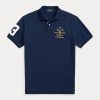 Navy Men’s Ralph Lauren Classic Fit Crest Mesh Polo Shirts Navy Men’s Ralph Lauren Classic Fit Crest Mesh Polo Shirts
