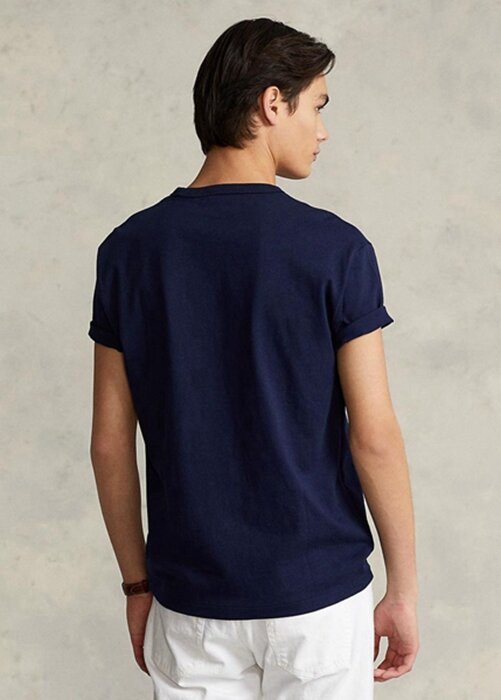 Navy Men’s Ralph Lauren Classic Fit Heavyweight Jersey T Shirts Navy Men’s Ralph Lauren Classic Fit Heavyweight Jersey T Shirts