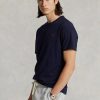 Navy Men’s Ralph Lauren Classic Fit Jersey Crewneck  T Shirts