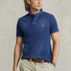 Navy Men’s Ralph Lauren Classic Fit Mended Mesh Polo Shirts Navy Men’s Ralph Lauren Classic Fit Mended Mesh Polo Shirts