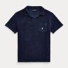 Navy Men’s Ralph Lauren Custom Slim Fit Terry Polo Shirts