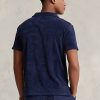 Navy Men’s Ralph Lauren Custom Slim Fit Terry Polo Shirts