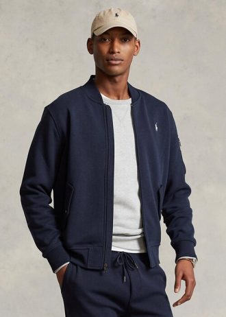 Navy Men’s Ralph Lauren Double-Knit Bomber Jackets
