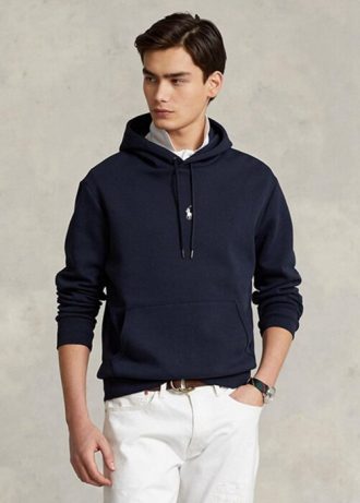 Navy Men’s Ralph Lauren Double-knit   Hoodie