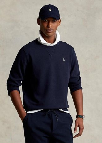 Navy Men’s Ralph Lauren Double-knit Pullover   Sweatshirt