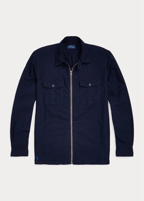 Navy Men’s Ralph Lauren Garment-Dyed Oxford Overshirt Jackets Navy Men’s Ralph Lauren Garment-Dyed Oxford Overshirt Jackets