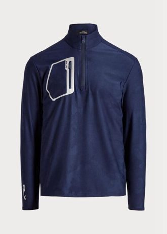 Navy Men’s Ralph Lauren GolfClassic Fit Camo Jacquard Pullover Sweatshirt