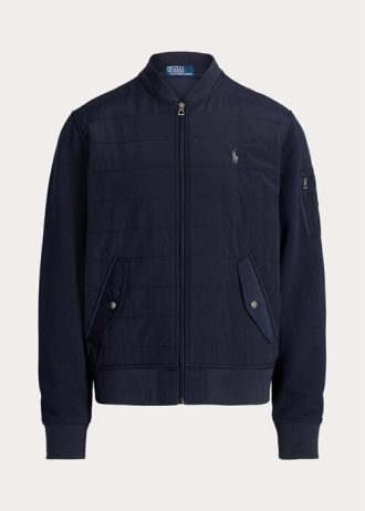 Navy Men’s Ralph Lauren Hybrid Bomber Jackets