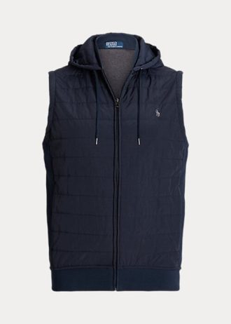 Navy Men’s Ralph Lauren Hybrid Hooded Vest