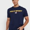 Navy Men’s Ralph Lauren Logo Crew Neck T Shirts
