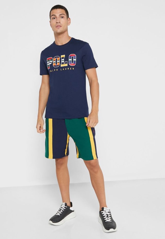 Navy Men’s Ralph Lauren Logo Crew Neck T Shirts