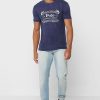 Navy Men’s Ralph Lauren Logo Crew Neck T Shirts