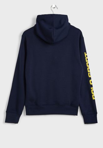Navy Men’s Ralph Lauren Logo Sleeve Hoodie