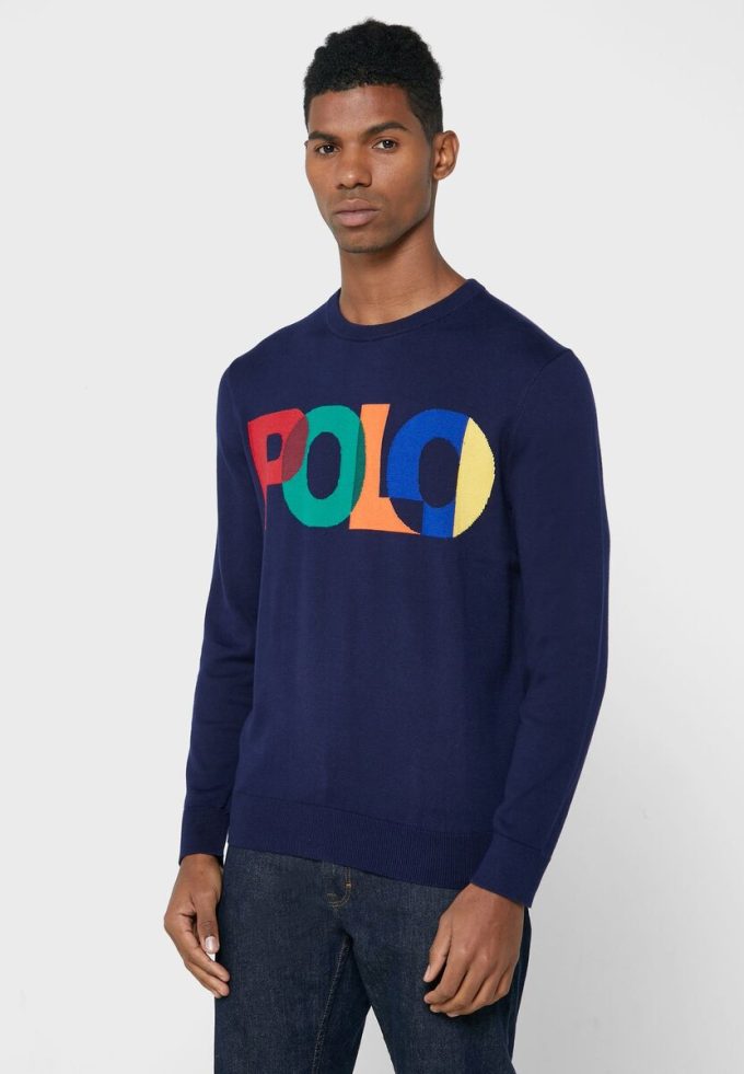 Navy Men’s Ralph Lauren Logo Sweatshirt