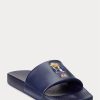 Navy Men’s Ralph Lauren Polo Bear Slippers
