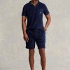 Navy Men’s Ralph Lauren Terry Drawstring   Shorts