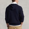 Navy Men’s Ralph Lauren Textured Cotton Hooded Jumper  Sweaters