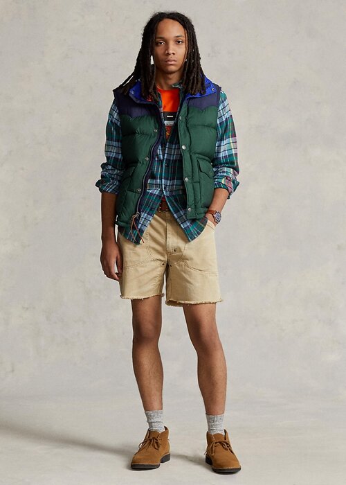 Navy Men’s Ralph Lauren Water-Repellent Down Western Vest Navy Men’s Ralph Lauren Water-Repellent Down Western Vest