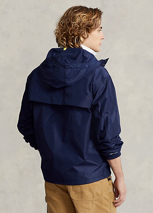 Navy Men’s Ralph Lauren Water-Repellent Hooded Jackets Navy Men’s Ralph Lauren Water-Repellent Hooded Jackets
