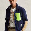 Navy Men’s Ralph Lauren Wind-blocking Hybrid   Jackets