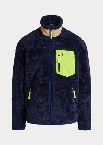 Navy Multicolor Men’s Ralph Lauren Wind-blocking Hybrid   Jackets