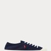 Navy / Red Men’s Ralph Lauren Essence 100 Canvas Cap-Toe Sneakers Navy / Red Men’s Ralph Lauren Essence 100 Canvas Cap-Toe Sneakers