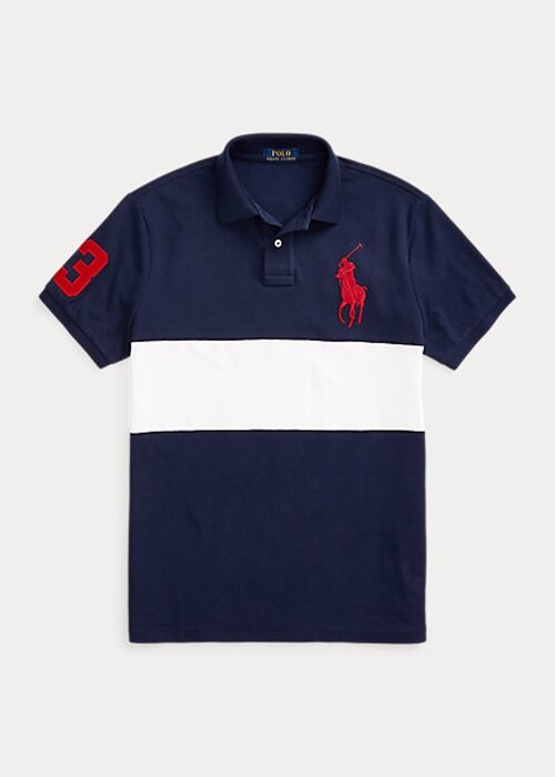 Navy / White Men’s Ralph Lauren Big Pony Mesh Polo Shirts Navy / White Men’s Ralph Lauren Big Pony Mesh Polo Shirts