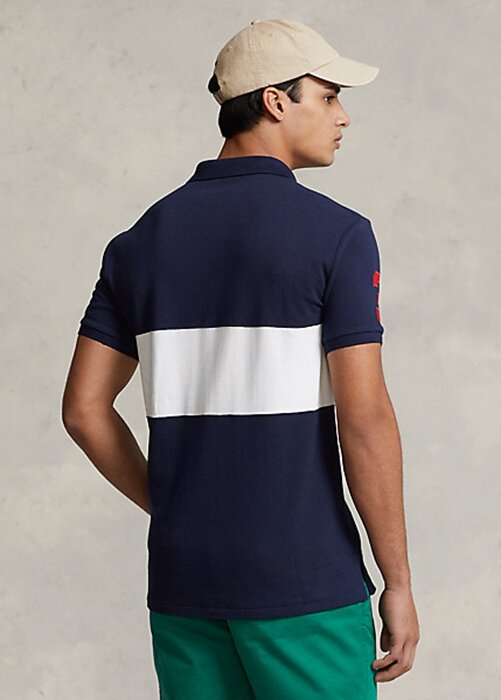 Navy / White Men’s Ralph Lauren Big Pony Mesh Polo Shirts Navy / White Men’s Ralph Lauren Big Pony Mesh Polo Shirts