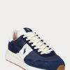 Navy / White Men’s Ralph Lauren Train 89 Suede & Oxford Sneakers