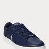 Navy / White Men’s Ralph Lauren Wilton Leather Sneakers