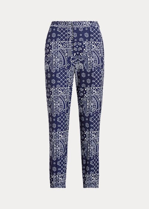 Navy Women’s Ralph Lauren Bandana-Print Jogger Pants Navy Women’s Ralph Lauren Bandana-Print Jogger Pants