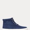 Navy Women’s Ralph Lauren Bryn High-Top Sneakers