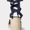 Navy Women’s Ralph Lauren Canvas Wedge Espadrille
