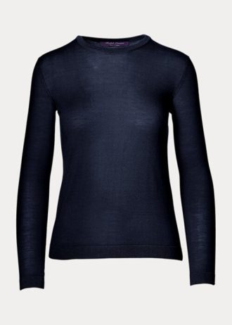 Navy Women’s Ralph Lauren Cashmere Crewneck Sweaters