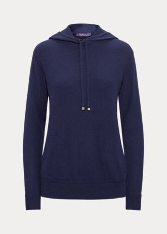 Navy Women’s Ralph Lauren Cashmere Hoodie Hoodie