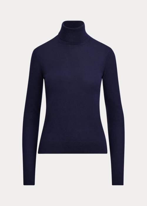 Navy Women’s Ralph Lauren Cashmere Turtleneck Sweaters Navy Women’s Ralph Lauren Cashmere Turtleneck Sweaters