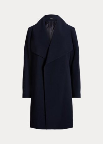 Navy Women’s Ralph Lauren Crepe Wrap Coats
