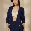 Navy Women’s Ralph Lauren Double-Breasted Cardigan Sweaters
