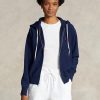 Navy Women’s Ralph Lauren Fleece Full-zip   Hoodie