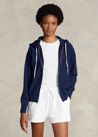 Navy Women’s Ralph Lauren Fleece Full-zip   Hoodie