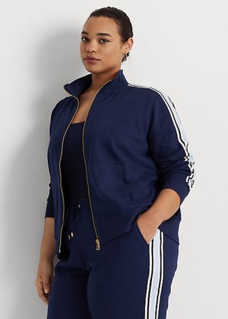 Navy Women’s Ralph Lauren French Terry Full-Zip Jackets Navy Women’s Ralph Lauren French Terry Full-Zip Jackets